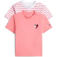 Tommy Hilfiger T-shirt rosa / pitaya / vit