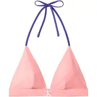 Calvin Klein Halter Triangle Bikini Top CK Monogram