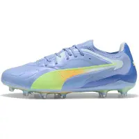 Puma King 20 Ultimate FG/AG Light Up - Grön/Ljusblå/Intensiv lavendel Dam, storlek 36