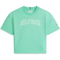 Tommy Hilfiger T-shirt 'VARSITY' mint / vit