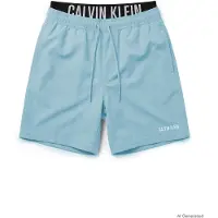 Calvin Klein Double Waistband Swim Shorts Intense Power