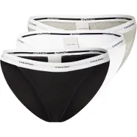 Calvin Klein 3 Pack Bikini Briefs Cotton Stretch Rib