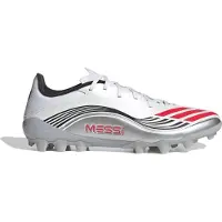 Adidas F50 Messi League 2g/3g Ag Prestig10 - Vit/lucid Red/silver - Konstgräs (Ag), storlek 44⅔