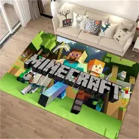 Textilien 3D-tryck M-M1necraft Matta för Vardagsrum Sovrum Hall Löpare Halkfri Mjuk Områdesmatta Soffa Dörrmatta Heminredningsmatta Gåva 50x80cm (20x31in)