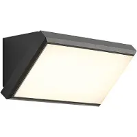 QAZQA Modern utomhusvägglampa mörkgrå inkl. LED IP65 med rörelsesensor - Marek