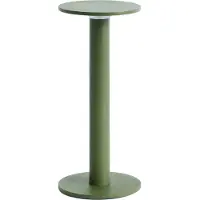HAY LED-batteridriven bordslampa HOST PORTABLE, olivgrön, 22 cm, IP44 dimbar, Grön, Vardagsrum / matsal, Aluminium / grå / zink, Modern
