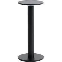 HAY LED-batteridriven bordslampa HOST PORTABLE, antracit, 22 cm IP44 dimbar, Svart, Vardagsrum / matsal, Aluminium / grå / zink, Modern