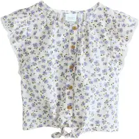 Next Blus kiwi / syrén / vit