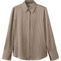 Mango Blus 'IDEALE' brun / svart / vit