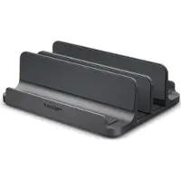 Spigen LD208S4 Vertikalt laptopstativ med justerbara fästen - Rymdgrå