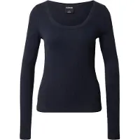 G-Star Slim Rib Open Neck T-Shirt - Dark blue - Women