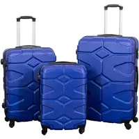 Borg Living Hardcase resväska - Hardcase resväska - Militärblå - Lättviktsresväska