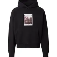 HUGO Sweatshirt 'Deneb' ecru / brun / svart / vit