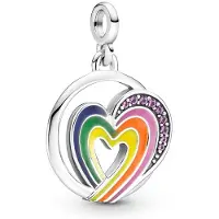 FOXANRY Jewelry 2023 Sterling Silver S925 berlock ME Heart Charm Loved Hoops Örhänge Fit original Armband Me kvinnor smycken present