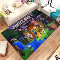 Textilien 3D-tryck M-M1necraft Matta för Vardagsrum Sovrum Hall Löpare Halkfri Mjuk Områdesmatta Soffa Dörrmatta Heminredningsmatta Gåva 40x60cm (16x24in)