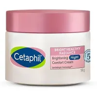 Cetaphil Brightening Night Comfort Cream - 50 g| För mörka fläckar, ojämn hudton| Hyaluronsyra & Niacinamid| Parfymfri