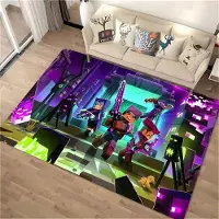 Textilien 3D-tryck M-M1necraft Matta för Vardagsrum Sovrum Hall Löpare Halkfri Mjuk Områdesmatta Soffa Dörrmatta Heminredningsmatta Gåva 40x60cm (16x24in)