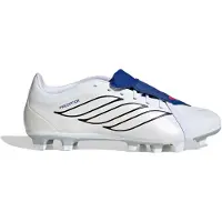 Adidas Predator Club Fold-over Tongue FxG Icon Takeover - Vit/Silver/Royal Blå, storlek 46