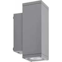 Deko-light LED utomhus vägglampa ShoreLine Pro Square, dimbar, Aluminium / grå / zink, Aluminium / grå / zink, Modern, LED-vägglampa utomhus