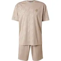 EA7 för män. 7M001304_AF13537 Conjunto Soccer beige (XXL), Casual, Deportivo, Polyester, Kort ärm
