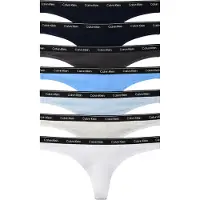Calvin Klein Underwear String kräm / marinblå / pastellblå / ljusblå / grafit / vit