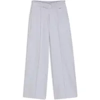 HUGO Relaxed-fit tracksuit bottoms in cotton with crossed waistband
