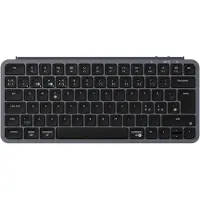 Keychron B1 Pro - Tangentbord - Ultra-Tunn - 75% - trådlös - 2.4 GHz, USB-C, Bluetooth 5.2 - QWERTY - Nordisk - rymdgrå