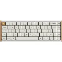 Keychron K6 HE - Special Edition - tangentbord - 65% - bakgrundsbelyst - trådlös - USB, 2.4 GHz, Bluetooth 5.2 - QWERTY - Nordisk - tangentbrytare: Gateron Double-Rail Nebula (hot-swappable) - vit