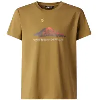 The North Face - För barn under 6 år - B Mountain Night Relaxed SS Tee Cedar för UnisexBomull - Barnstorlek 115-119 - Brun