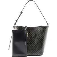 Calvin Klein Allover Emblem Logo Bucket Bag