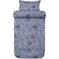 Hoie Bäddset 140x200 cm - 100% bomullssatin - - Mille Denim Blå