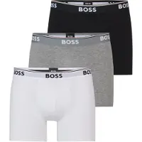 BOSS Boxershorts 'Power' gråmelerad / svart / vit