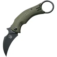 Bastinelli Creations Black Bird Linerlock OD Green