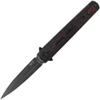 MKM-Maniago Knife Makers Flame Framelock Dagger Lava CF