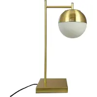 Dyberg Larsen Bordslampa , Caen, Guld / mässing, Vardagsrum, Metall, Skandinavisk