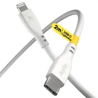 Aqiila Cablebird CS22 USB-C Kabel USB 2.0 Apple Lightning kontakt 2.00 m Vit AQCBPBIC4SI843