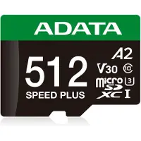 ADATA Speed Plus 512GB UHS1 U3 V30 A2 180/160 MB/s microSD card