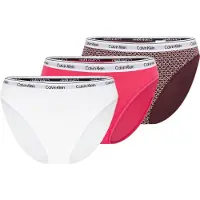Calvin Klein Underwear Trosa rosa / bordeaux / vit