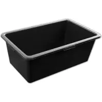 Bradas murbrukskärl i PVC, 60 liter, svart med profilerade kanter för enkel transport (KTKP60) - 1 st