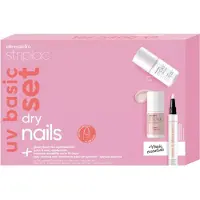 Alessandro Striplac UV Basic Set + Colour Dry Nails Gellack 1 st