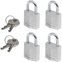 Master Lock P55992 Hänglås 20 mm Lika låsning Silver Nyckel