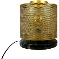 Dyberg Larsen Bordslampa , Nantes, Guld / mässing, Vardagsrum, Mässing, Skandinavisk
