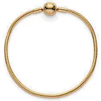Pandora Moments Snake Chain 14k Gold-Plated armband 568748C00-23