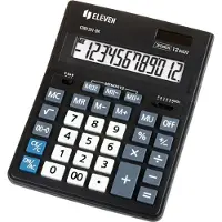 Eleven Citizen CDB1201-BK fickräknare, Basic, 12 siffror, 1 rad, batteri/sol, svart