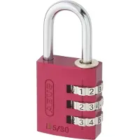 ABUS ABVS46615 Hänglås 31.5 mm Röd Kombination