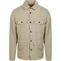 Suitable Overshirt Tencel Greige Grön Grå Beige Storlek