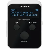 Technisat Fickradio DIGITRADIO mobil 2 FM, DAB+ Svart, Vit