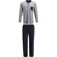 Ceceba Pyjamas lång marinblå / marinblå / off-white