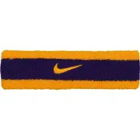Nike hårband med glittrig Swoosh lila/gul N0001544730