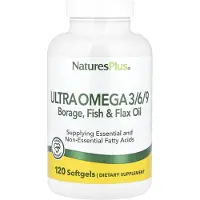 NaturesPlus Ultra Omega 3/6/9, 120 Mjuka kapslar